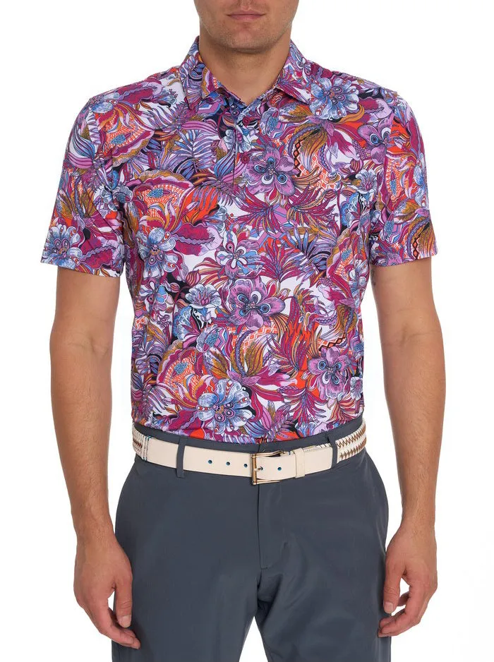 Men Polos and TShirts Robert Graham ROXBERRY PERFORMANCE POLO Purple