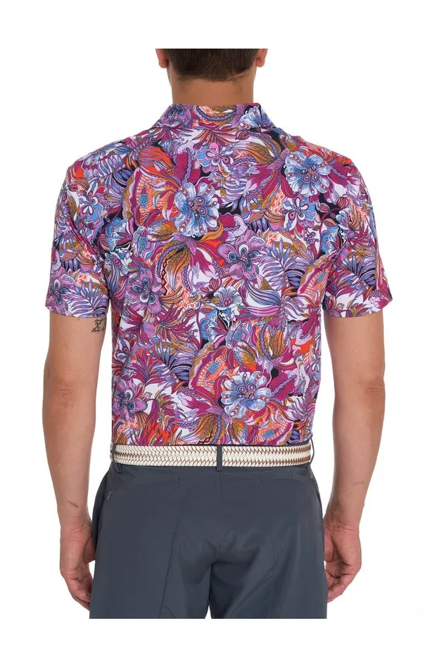 Men Polos and TShirts Robert Graham ROXBERRY PERFORMANCE POLO Purple