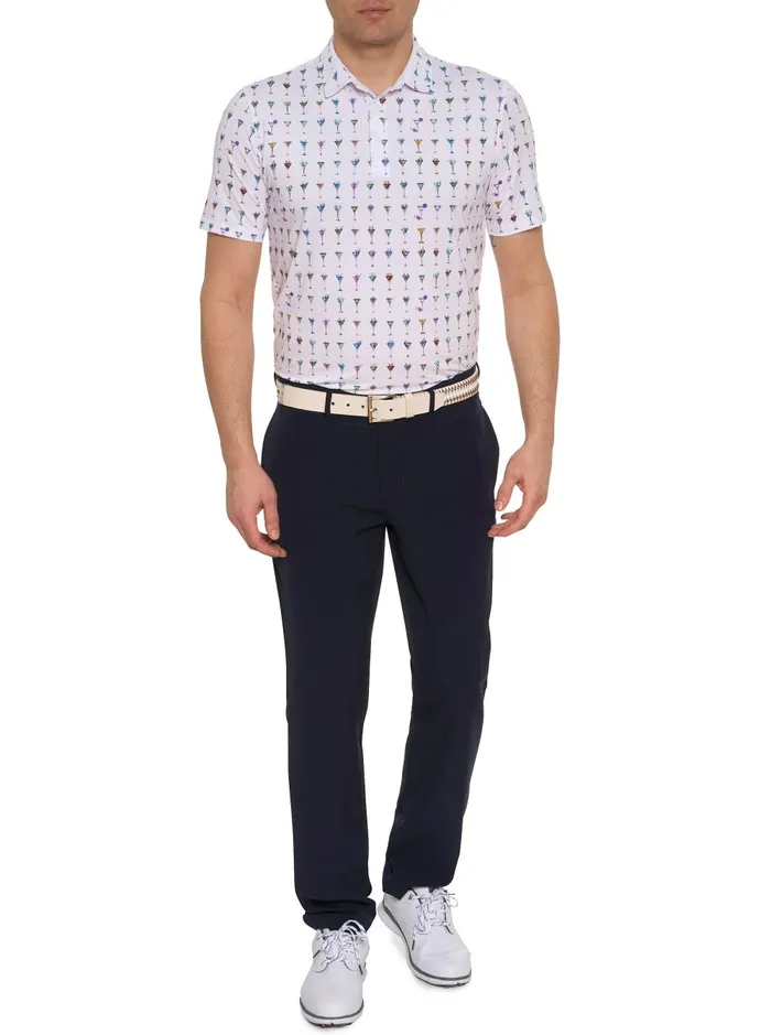 Men Polos and TShirts Robert Graham THE MARTINI PERFORMANCE POLO Light Blue