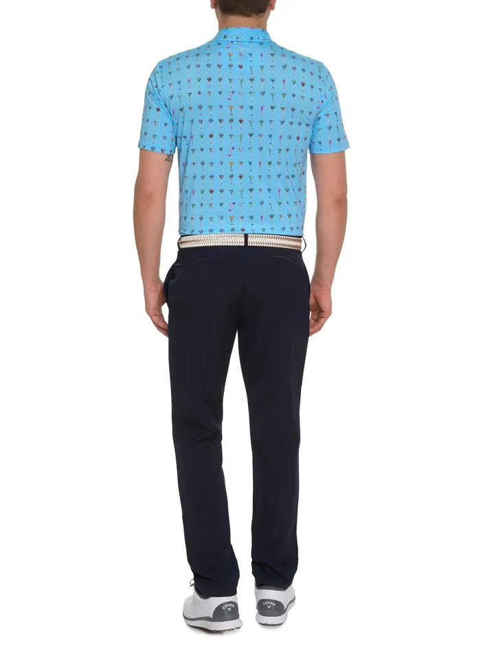 Men Polos and TShirts Robert Graham THE MARTINI PERFORMANCE POLO Light Blue