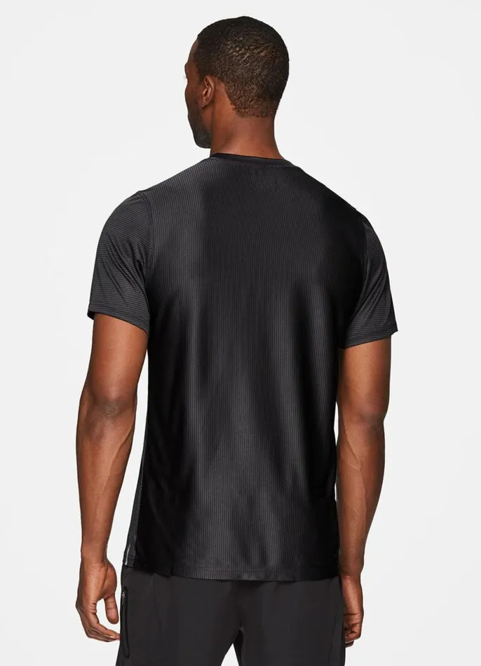 Men Prime Mini Grid Workout Tee Charcoal RBX Active TShirts