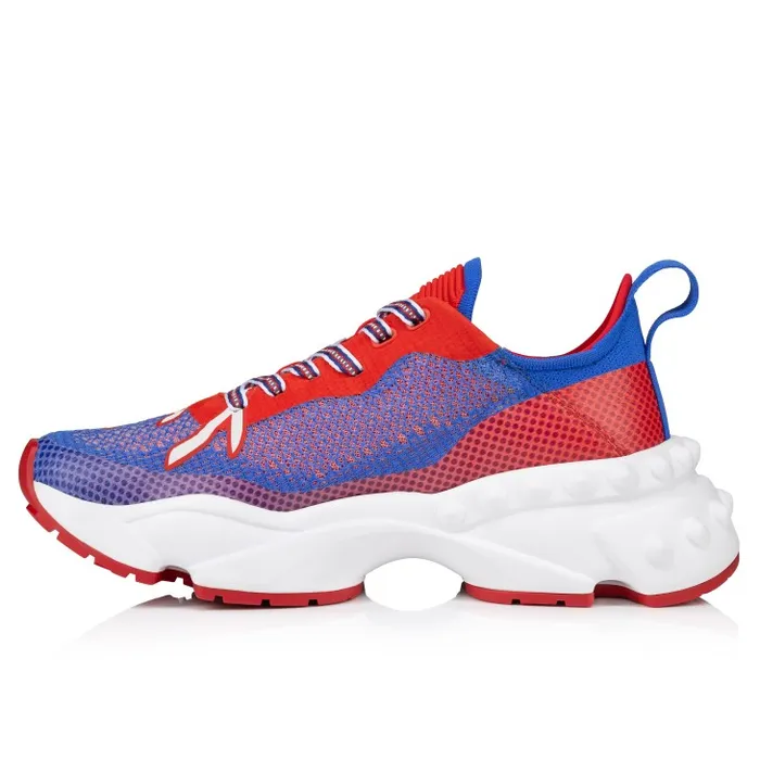 Men Rocknrun Running Sneakers 8211 Mesh 8211 Royal Blue Christian Louboutin Sneakers