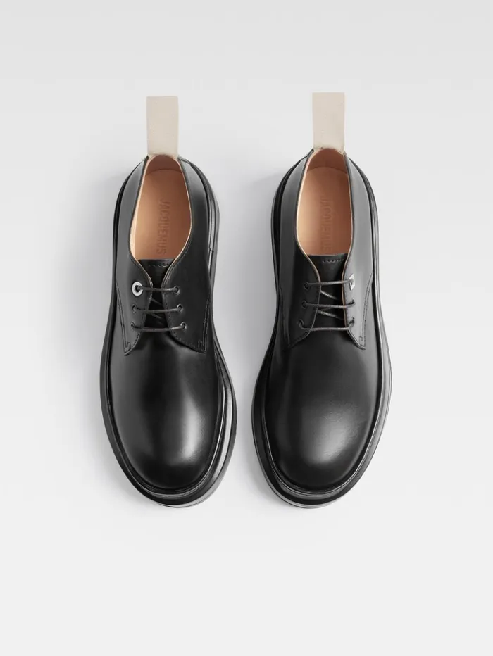 Men Shoes JACQUEMUS The Pavane Derby Shoes Black