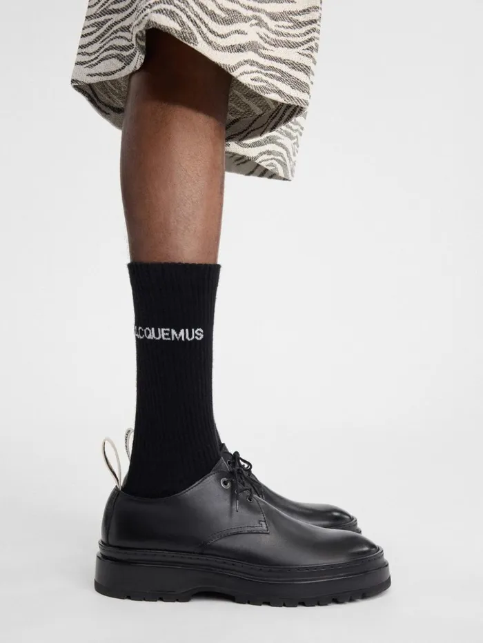 Men Shoes JACQUEMUS The Pavane Derby Shoes Black
