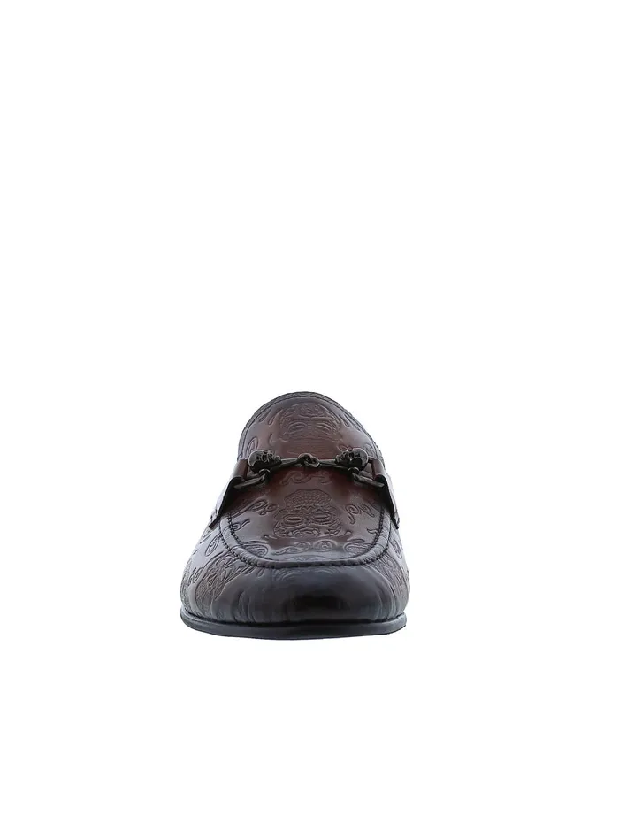Men Shoes Robert Graham ORBIT SMOKING SLIPPER Cognac