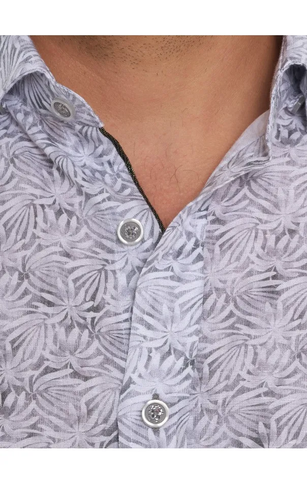 Men Short Sleeve Button Down Shirts Robert Graham CAFFREY SHORT SLEEVE BUTTON DOWN SHIRT Grey