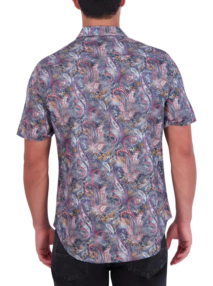 Men Short Sleeve Button Down Shirts Robert Graham OBION SHORT SLEEVE BUTTON DOWN SHIRT Multi