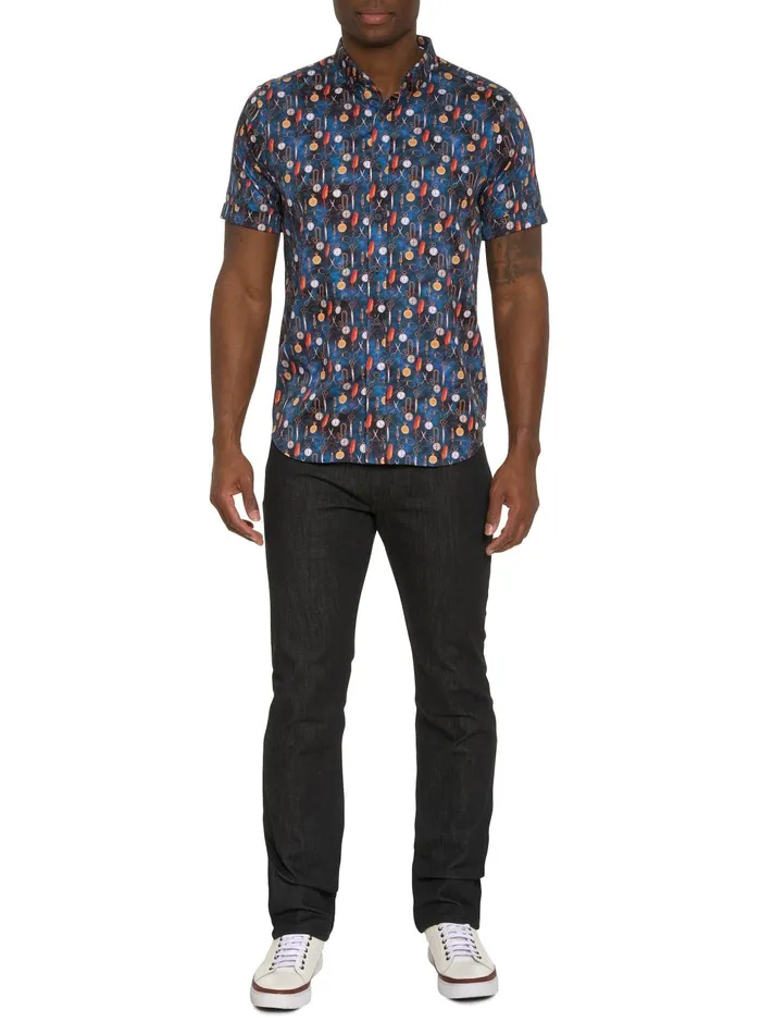Men Short Sleeve Button Down Shirts Robert Graham POCKETWATCH SHORT SLEEVE BUTTON DOWN SHIRT Multi