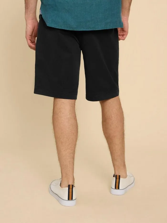 Men Sutton Organic Chino Short Washed Black White Stuff Shorts Men Sutton Organic Chino Short Washed Black White Stuff Shorts