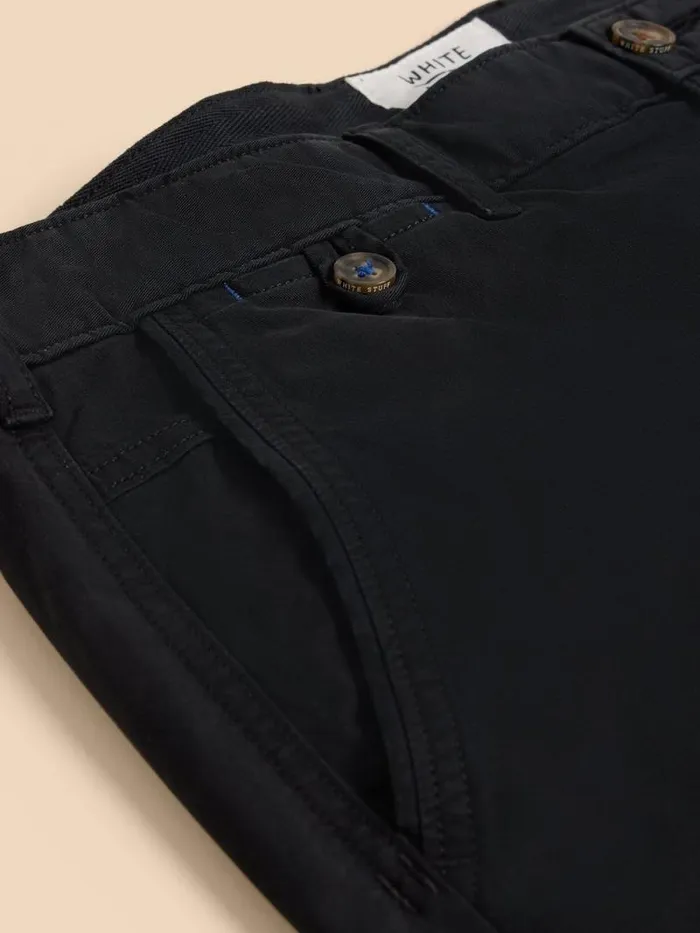 Men Sutton Organic Chino Short Washed Black White Stuff Shorts Men Sutton Organic Chino Short Washed Black White Stuff Shorts