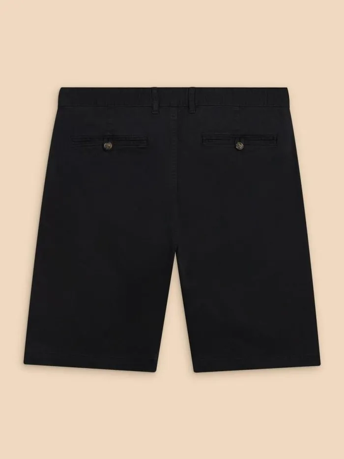 Men Sutton Organic Chino Short Washed Black White Stuff Shorts Men Sutton Organic Chino Short Washed Black White Stuff Shorts