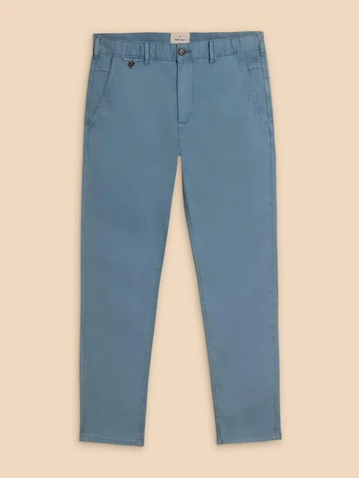 Men Sutton Organic Chino Trouser Mid Blue White Stuff Chinos Men Sutton Organic Chino Trouser Mid Blue White Stuff Chinos