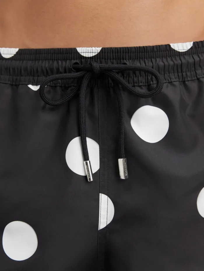 Men Swimwear JACQUEMUS The Puntini Swimsuit Print Dots Black and White Men Swimwear JACQUEMUS The Puntini Swimsuit Print Dots Black and White