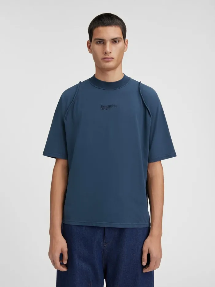 Men Tshirts JACQUEMUS The Camargue Tshirt Dark Navy