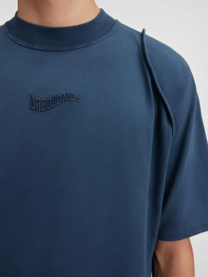 Men Tshirts JACQUEMUS The Camargue Tshirt Dark Navy