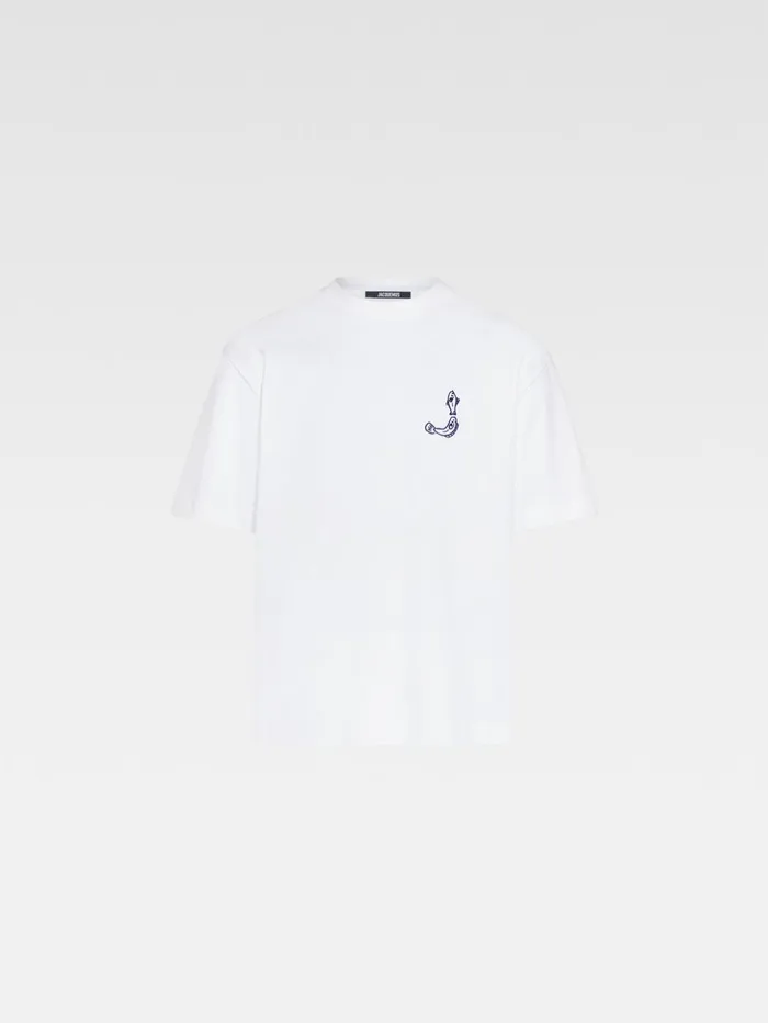 Men Tshirts JACQUEMUS The Mer Tshirt White