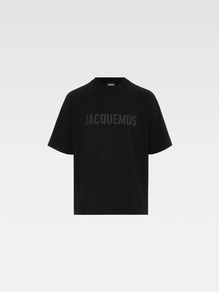 Men Tshirts JACQUEMUS The Typo Tshirt Black Men Tshirts JACQUEMUS The Typo Tshirt Black