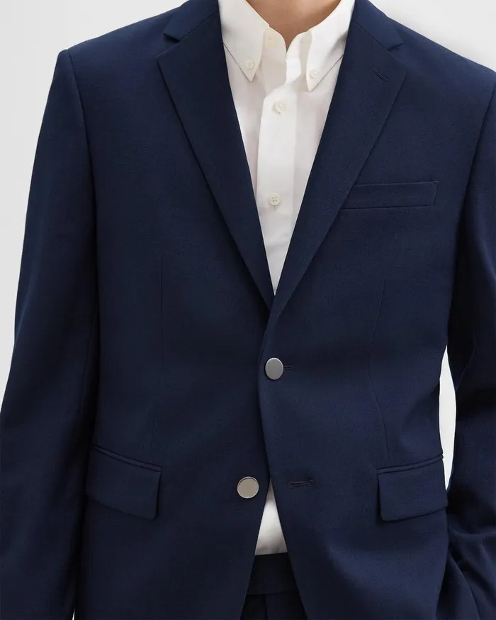 Men Theory Blazers Jackets Morton Blazer In Textured Gabardine Baltic