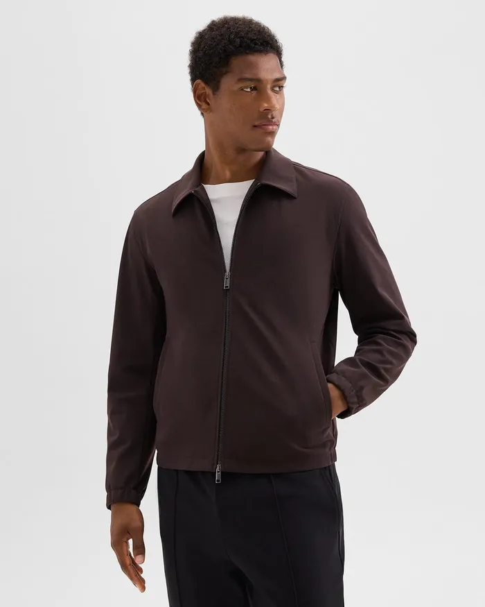 Men Theory Outerwear Brody Jacket In Precision Ponte Hickory