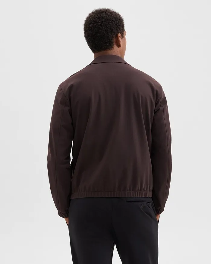 Men Theory Outerwear Brody Jacket In Precision Ponte Hickory