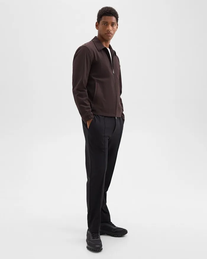 Men Theory Outerwear Brody Jacket In Precision Ponte Hickory
