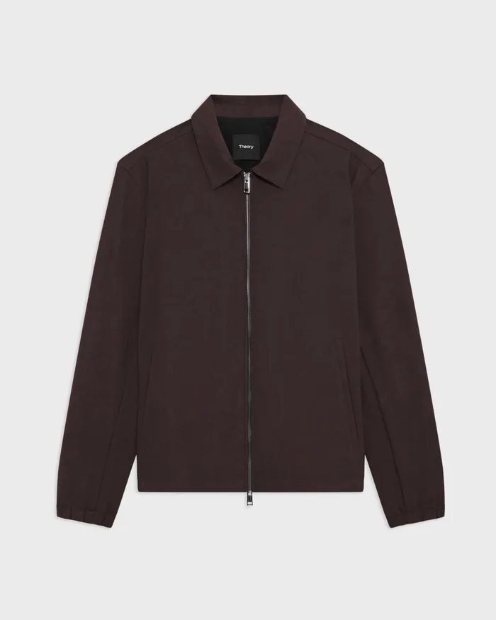 Men Theory Outerwear Brody Jacket In Precision Ponte Hickory