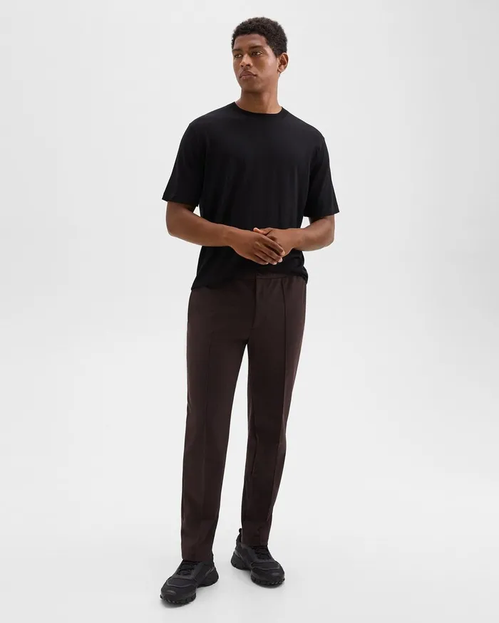 Men Theory Pants Curtis Drawstring Pant In Precision Ponte Hickory
