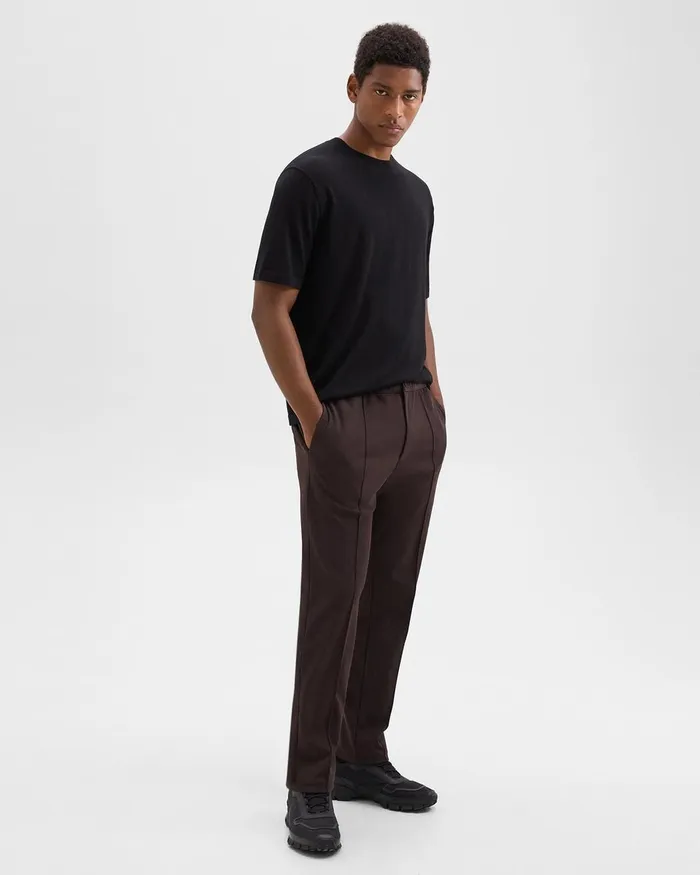 Men Theory Pants Curtis Drawstring Pant In Precision Ponte Hickory