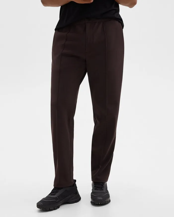 Men Theory Pants Curtis Drawstring Pant In Precision Ponte Hickory