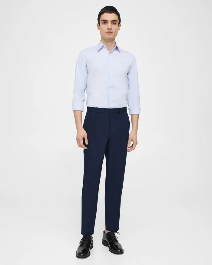 Men Theory Pants Curtis Pant In Textured Gabardine Baltic