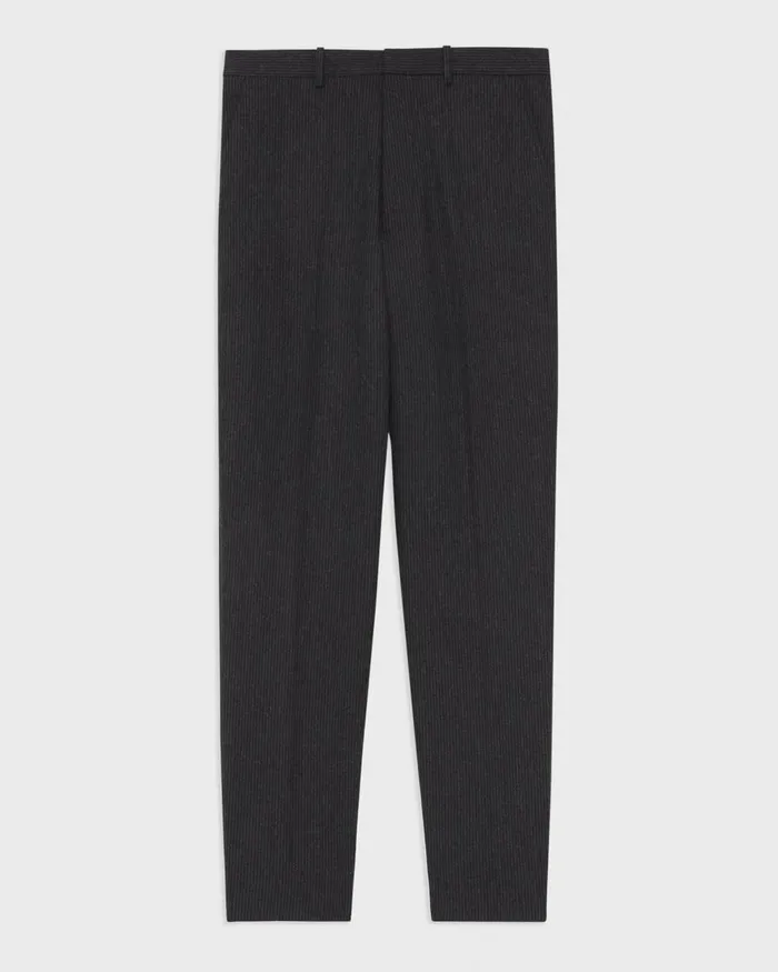 Men Theory Pants Tapered Pinstripe Flannel Pant Blackcharcoal
