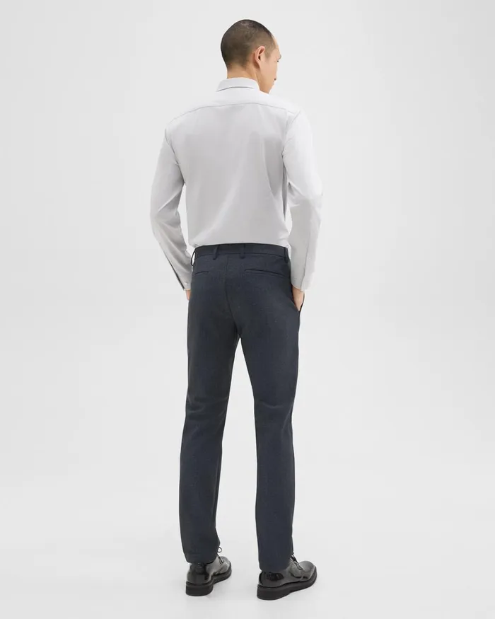 Men Theory Pants Zaine Pant In Herringbone Precision Ponte Baltic Melange