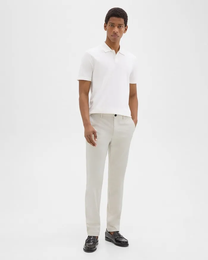 Men Theory Pants Zaine Pant In Organic Cotton Limestone