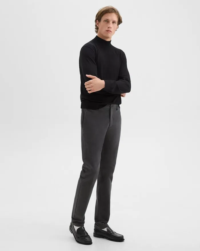Men Theory Shoes City Loafer In Leather Black