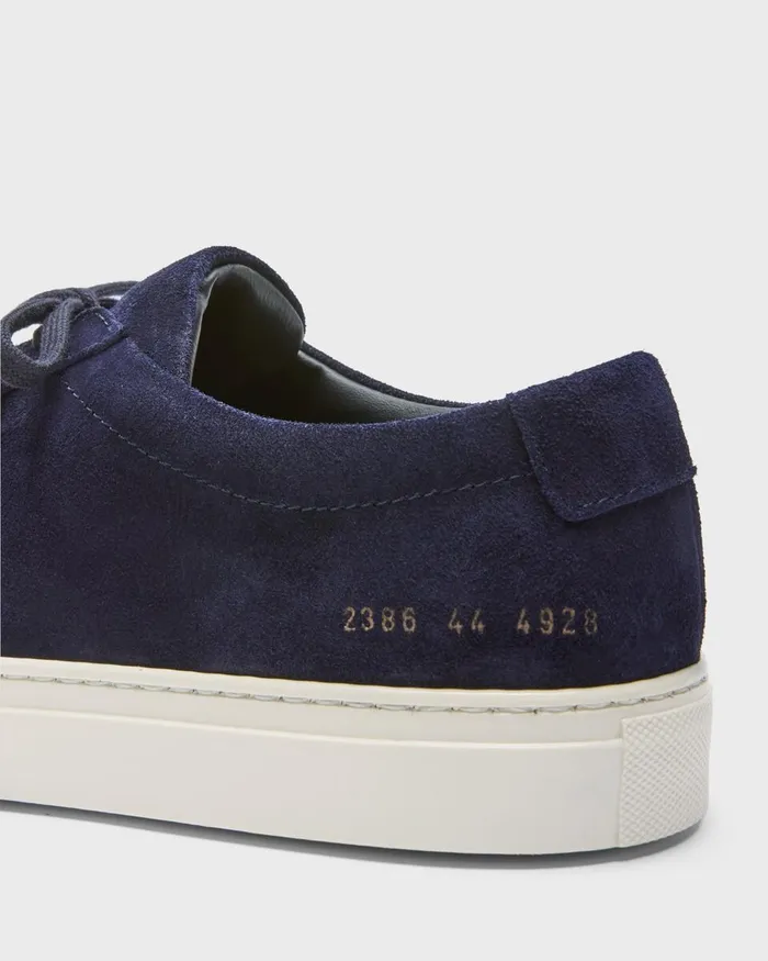 Men Theory Shoes Common Projects Original Achilles Sneakers Navy
