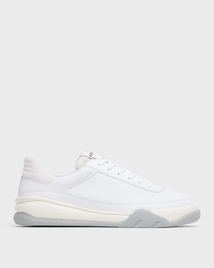 Men Theory Shoes Leather Sneaker White