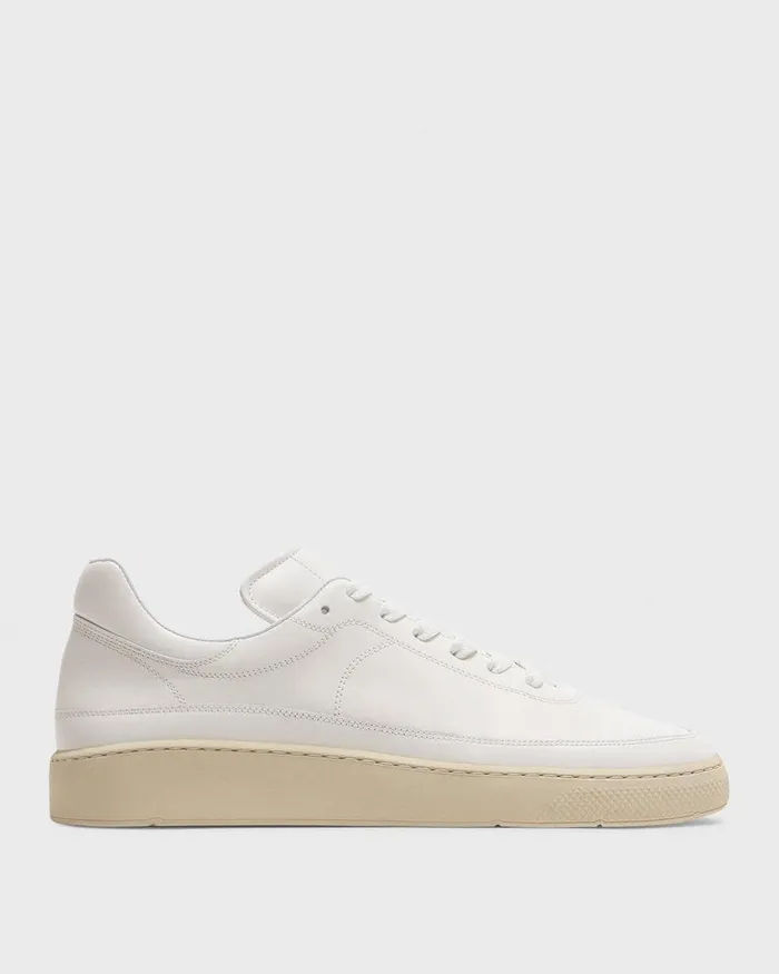Men Theory Shoes Sneaker In Leather White