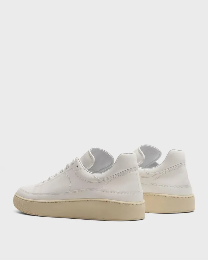 Men Theory Shoes Sneaker In Leather White