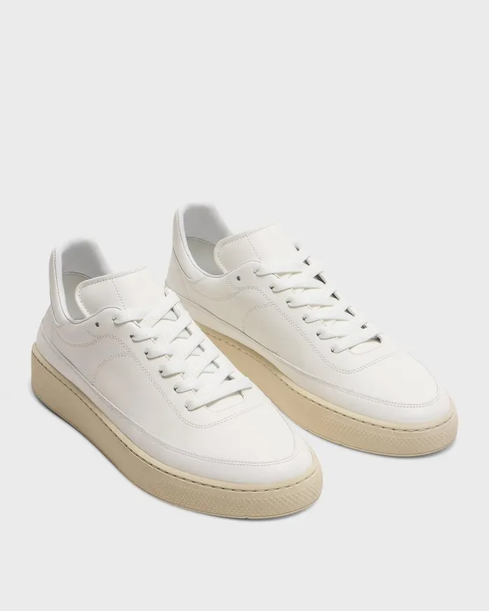 Men Theory Shoes Sneaker In Leather White