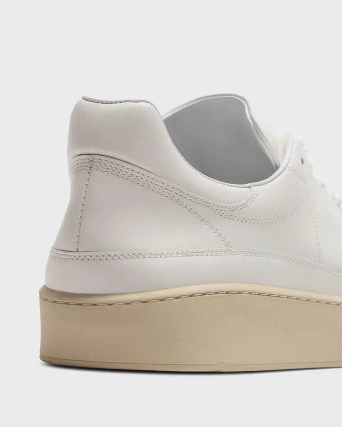 Men Theory Shoes Sneaker In Leather White