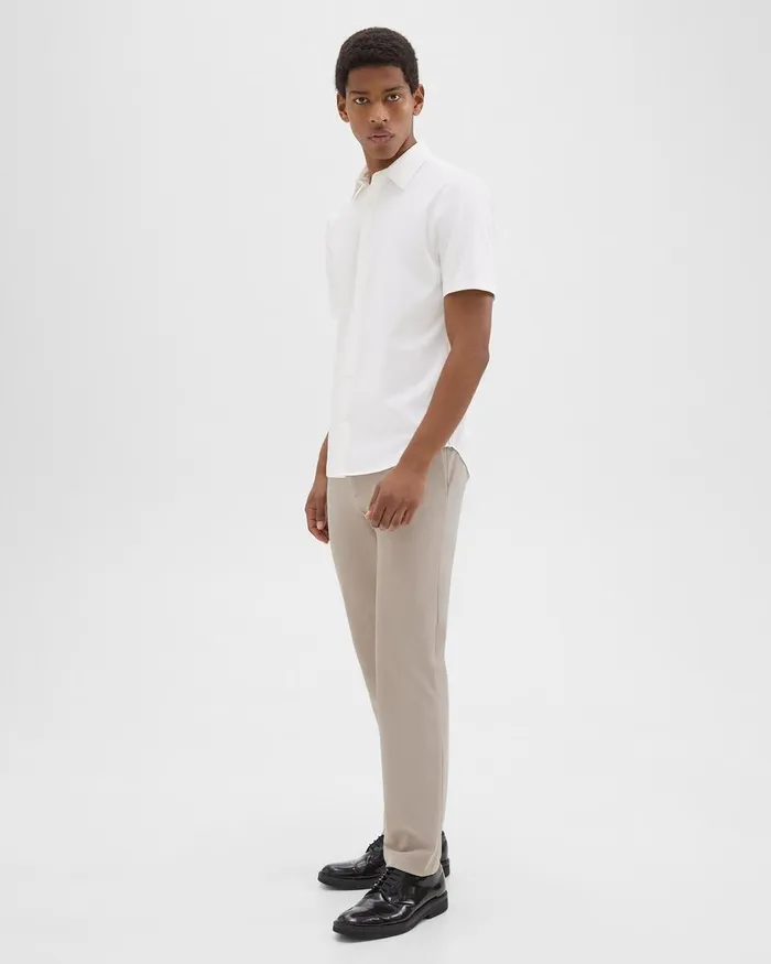 Men Theory Suits Zaine Pant In Precision Ponte Putty