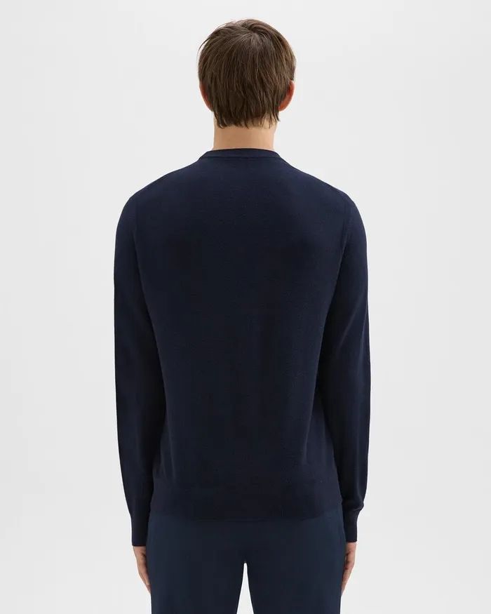 Men Theory Sweaters Cardigans Riland Sweater In Light Bilen Baltic