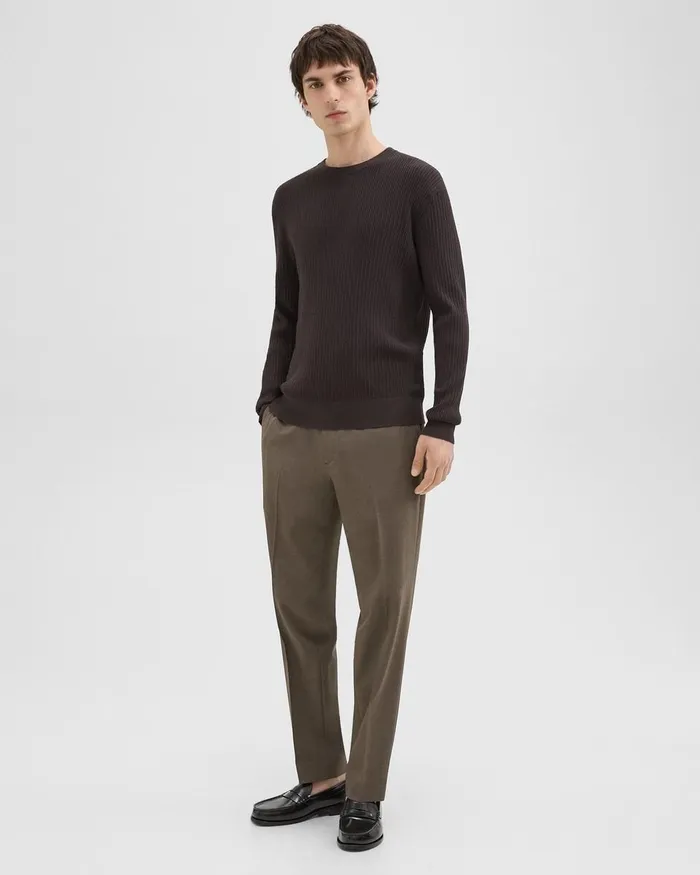 Men Theory Sweaters Cardigans Riland Sweater In Light Bilen Hickory