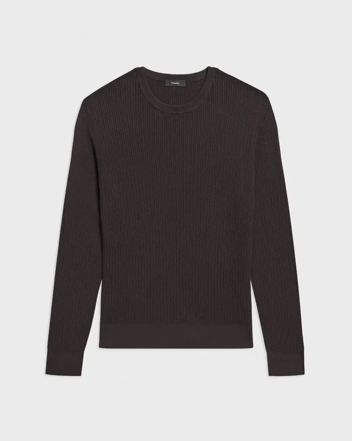Men Theory Sweaters Cardigans Riland Sweater In Light Bilen Hickory