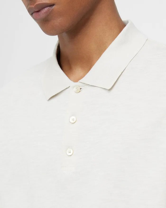 Men Theory TShirts Polos Bron Polo Shirt In Slub Cotton Sand