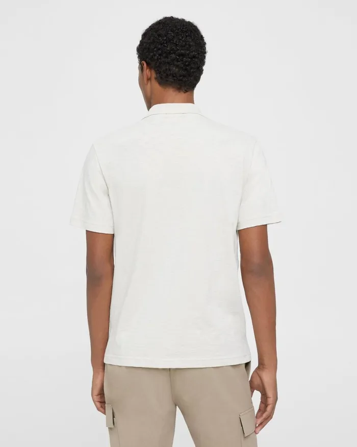 Men Theory TShirts Polos Bron Polo Shirt In Slub Cotton Sand