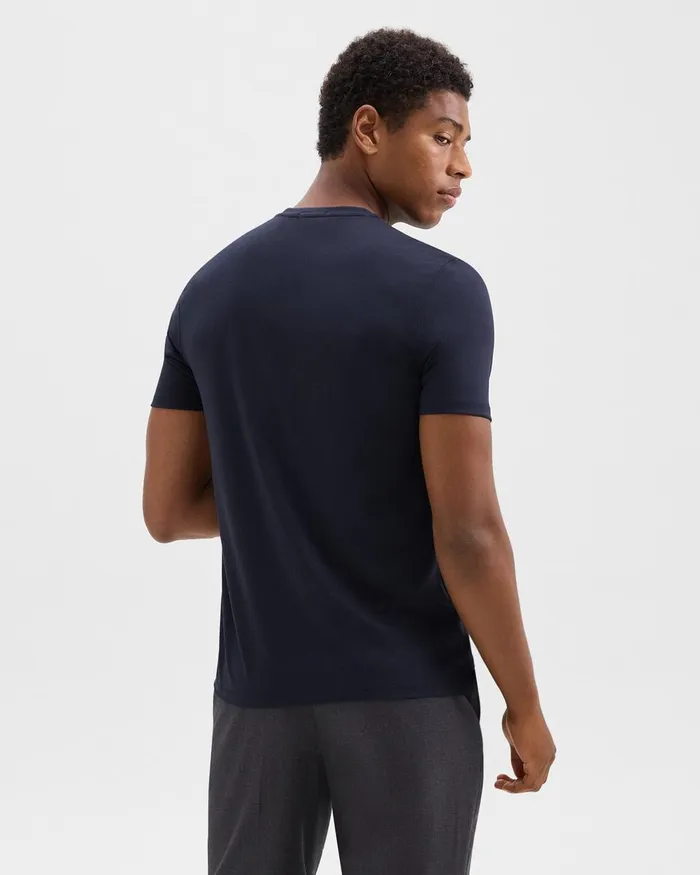 Men Theory TShirts Polos Dorian Tee In Active Knit Baltic