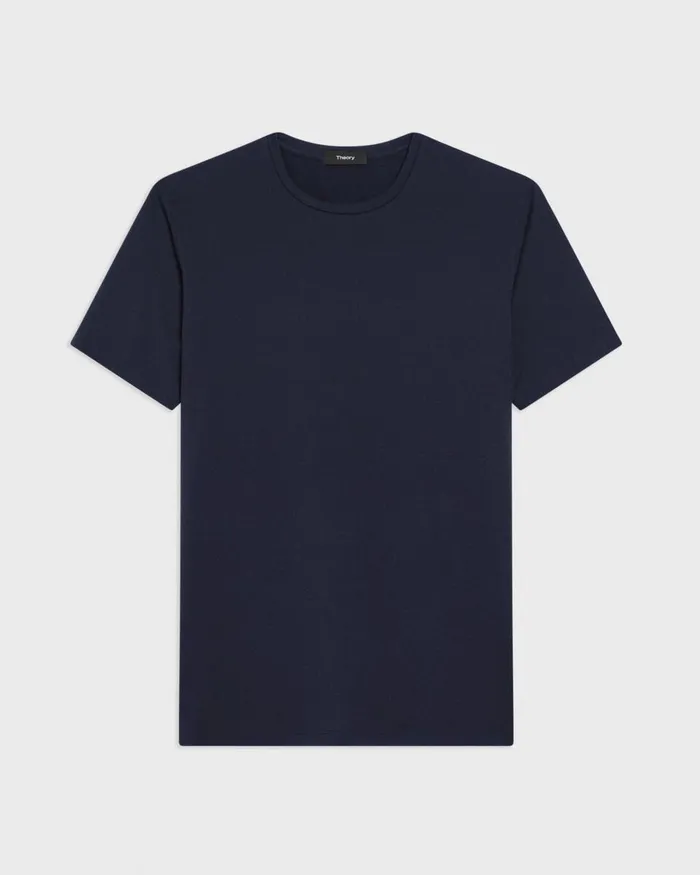 Men Theory TShirts Polos Dorian Tee In Active Knit Baltic