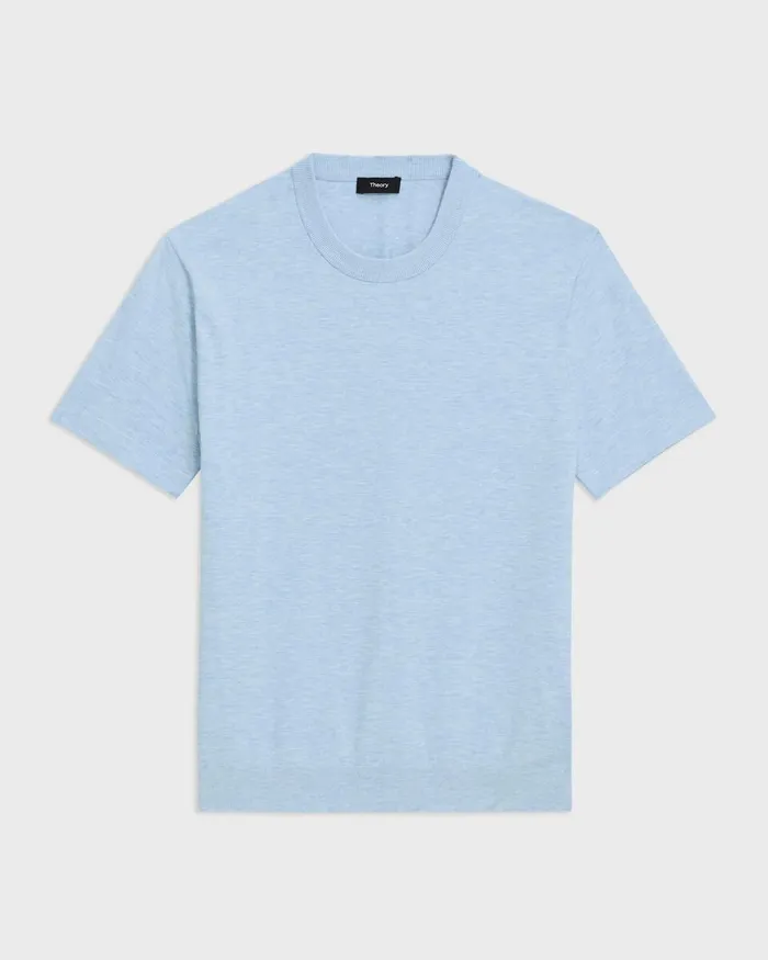 Men Theory TShirts Polos Sarior Tee In Light Bilen Skylight Melange