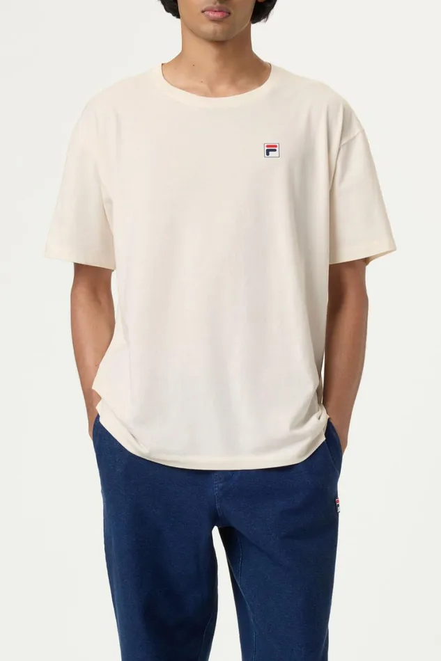 Men Tops and TShirts Fila Classic Relaxed Tee 920 Gardenia